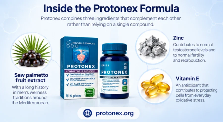 Protonex – saw palmetto, vitamin E and zinc formula