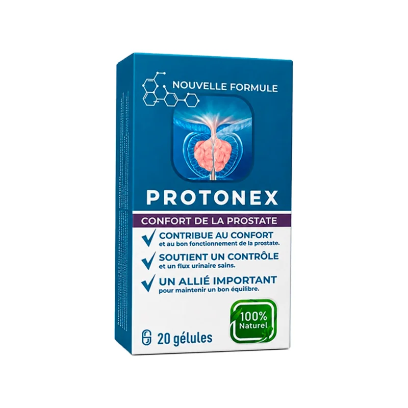 Protonex box – saw palmetto, vitamin E and zinc capsules